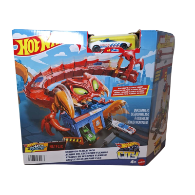 Hot Wheels City Scorpion Flex Attack Playset 