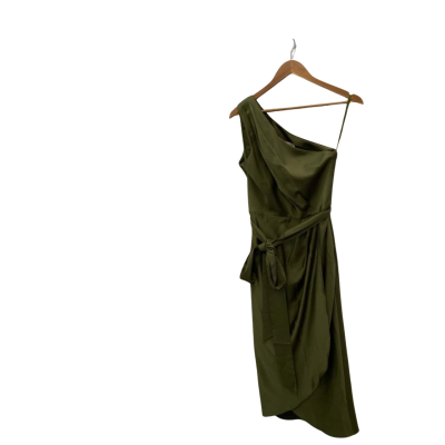 Ted Baker Women's Size 3 Off The Shoulder Dress Green 