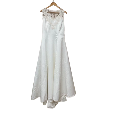 Alfred Angelo Womens  Size 10 / 12 Wedding Dress Off White / White 