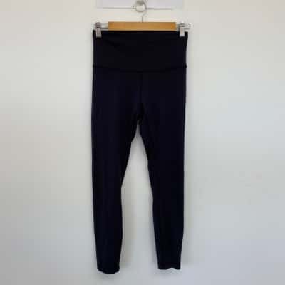 Lululemon Black Sport Tights Leggings Pants  Size 6 