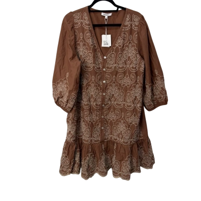 BNWT Just Jeans  Size 16 cotton Midi Dress Brown 