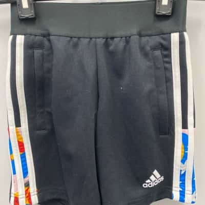 Adidas Kids  Size 7 Shorts Black  