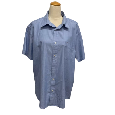 Tommy Hilfiger Classic Fit Mens Size XL Blue Shirt 