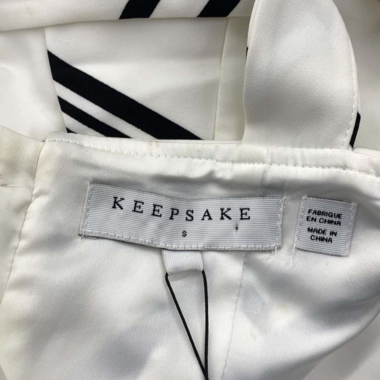 Keepsake the Label Women's Dress Size S Black /White Pattern