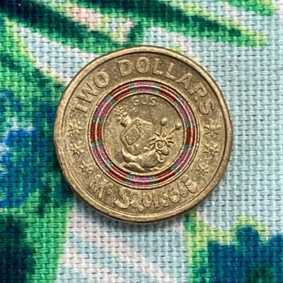 Mr Squiggle ‘Gus’ $2 Coin