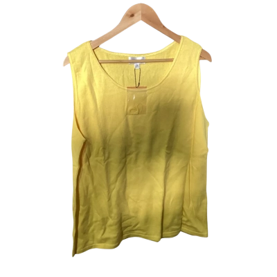 Caroline Gleeson Womens  Size 18 Singlet Top Yellow 