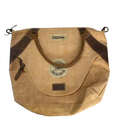  AfroBlonde 100% Upcycled Truck Canvas and Recycled Leather 