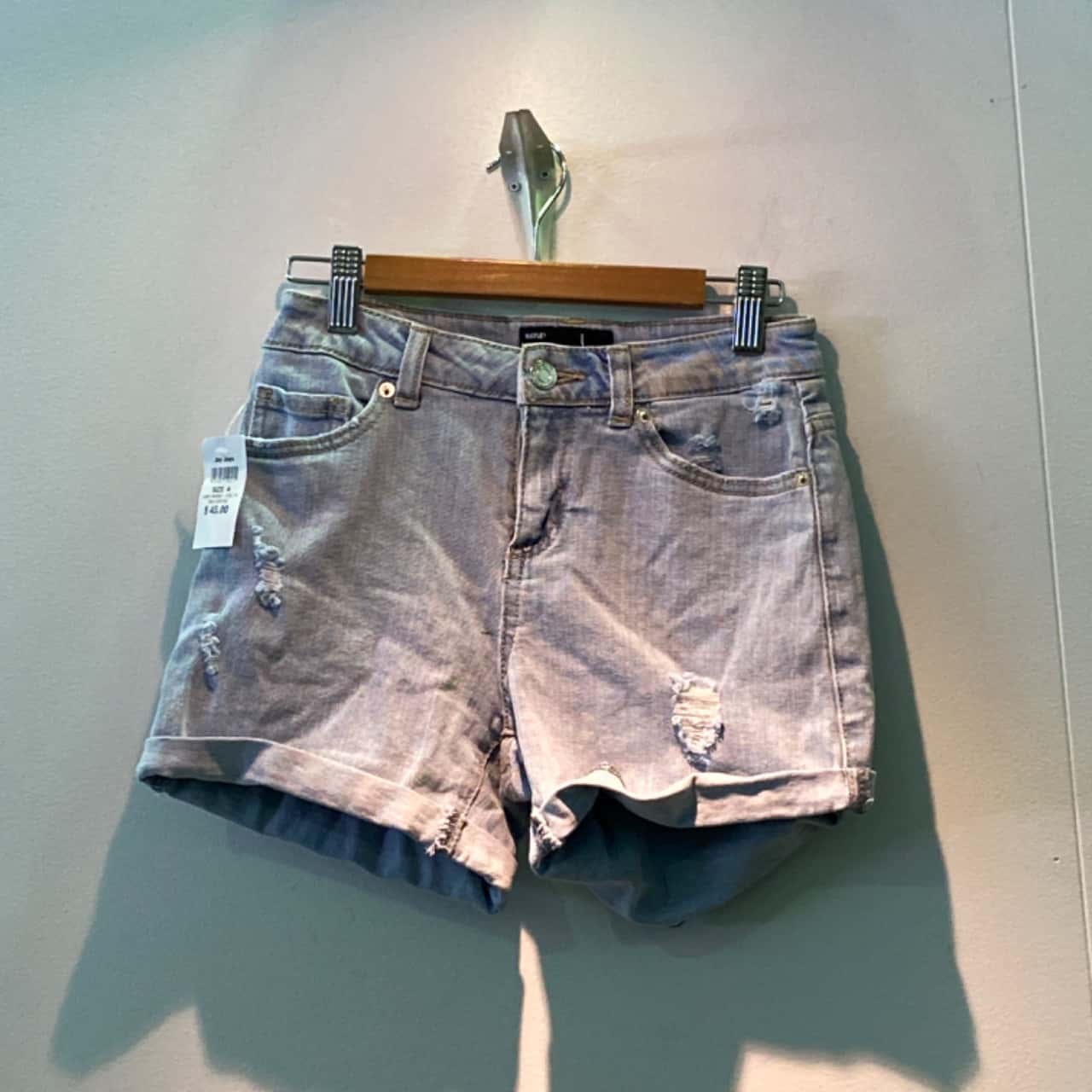 Jay Jays Womens Size 4 Denim Shorts Blue