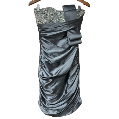 BNWT Tony Bowls Womens Size 6 Formal Dress Charcoal