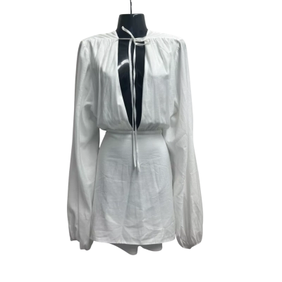 Old Sport Womens  Size M Long Sleeve Dress / Mini Dress White 