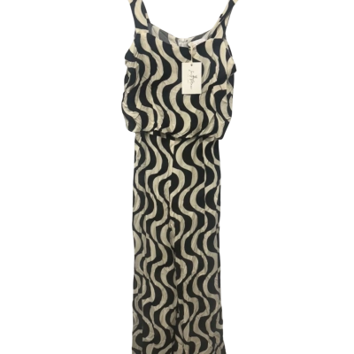Iris Maxi Womens  Size 12 Jumpsuit Black  / Cream 