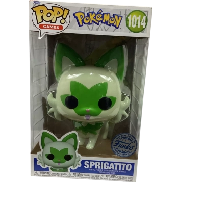 Funko Pop! Games Pokemon 10" Sprigatito (Special Edition #1014) Vinyl Figure 