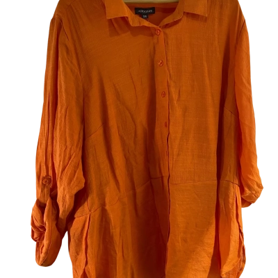 Autograph Womens double layer orange shirt size 26