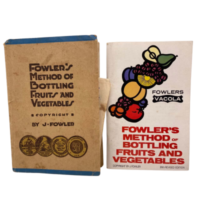 Fowlers Vacola By J.Fowler Set of 2 Fowlers Method Of Bottling Fruits and Vegetables 