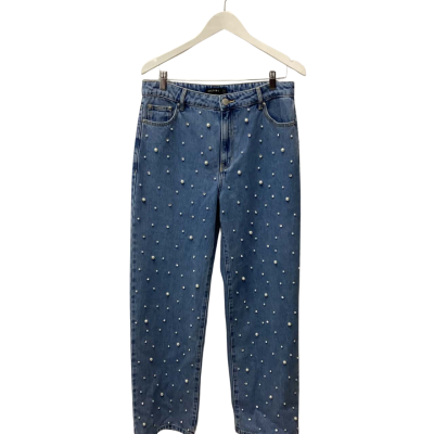 Decjuba Womens  Size 12 Blue Denim Pants