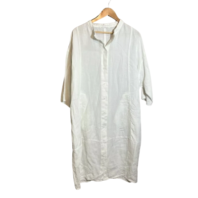 Elemente Clemente Size 3 (12-14) White Linen Dress