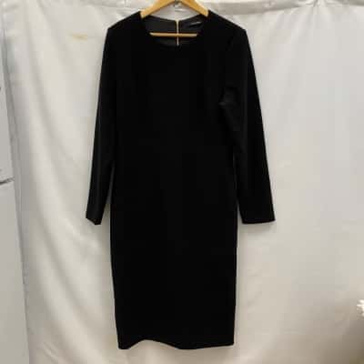 Portmans Women's  Size 16 Long Sleeve Dress Black  RRP$170