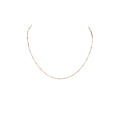  Womens 925 Beaded Snake Chain Necklace Silver 