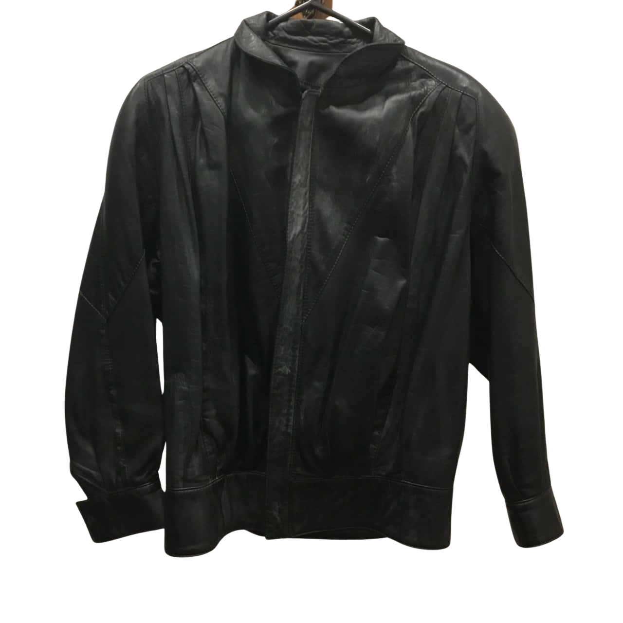 Vintage Andrea’s Black Real Leather Jacket Size 12