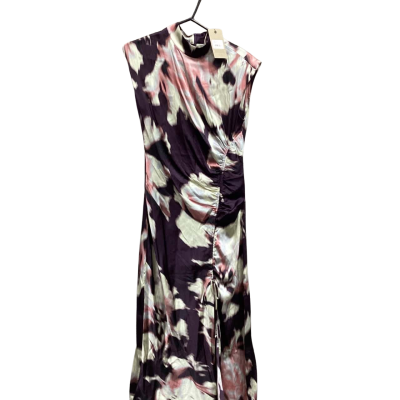 Husk Womens Size 10 Formal Maxi Dress Brown / Burnt Orange / Multicoloured / Off White 
