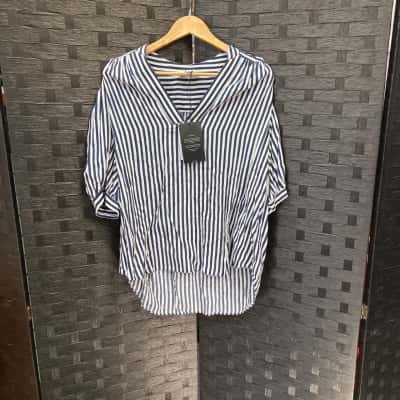 Witchery Womens  Size 12 Blue / White 