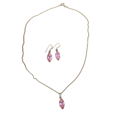 925 Pink Stone Set