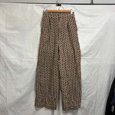 Seed Womens Size 6 Spotted Wide Leg Pants