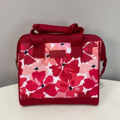 Sachi Floral Insulated Lunch Bag with hinged opening 