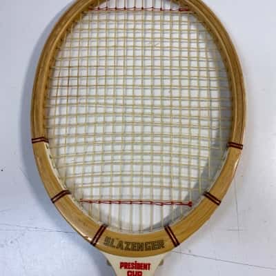 Slazenger President Cup Wooden Tennis Racquet Ash Frame