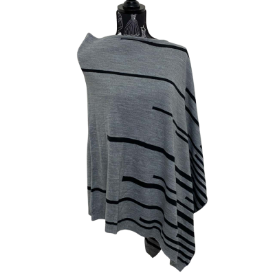 W.Lane Womens  Size One Size Grey/Sliver / Striped Wrap BNWT