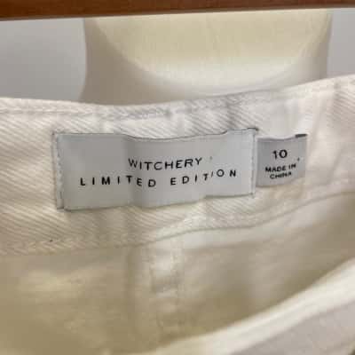 Witchery Limited Edition Womens  Size 10 White Jeans