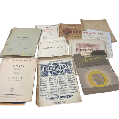 Vintage music sheets
