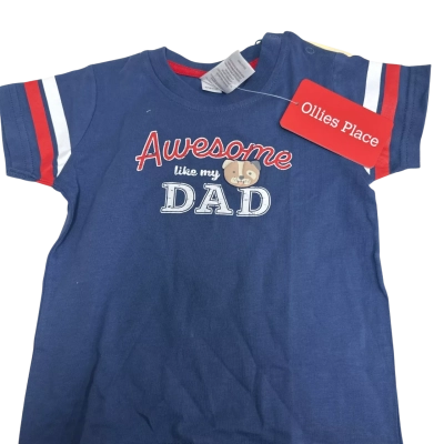 Ollies Place Kids ‘Awesome Like My Dad’ Size 12-18m Tee