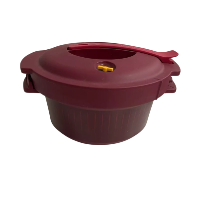 Tupperware Microwave Pressue Cooker Burgundy Red 