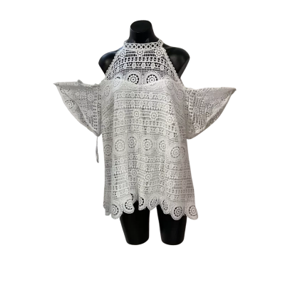 City Chic Womens  Size XL Blouse White 