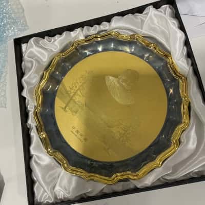 Chinese gold plated plate 