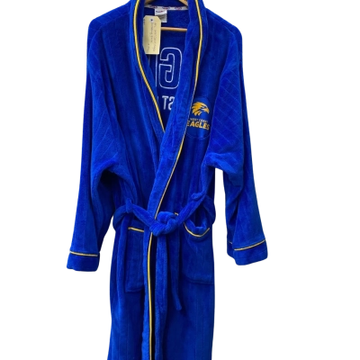 AFL Mens  ‘Eagles’ Size XXXL Blue / Yellow dressing gown.