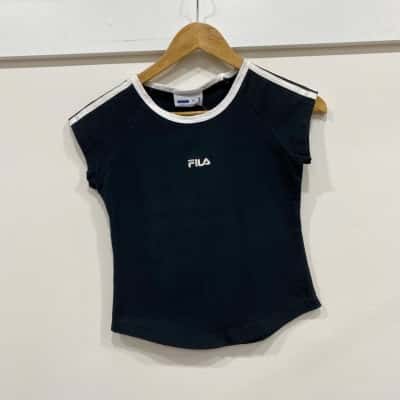 Fila Womens  Size XS Black  / White T-Shirt 