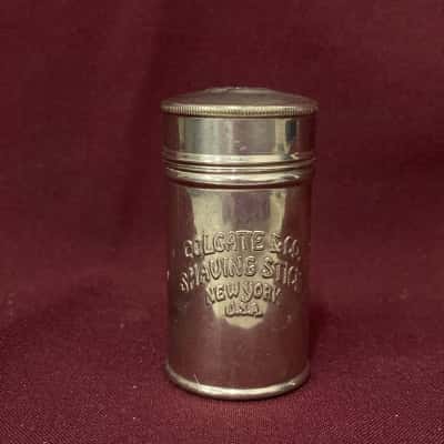 Colgate & Co. Shaving Stick Metal Container – New York USA