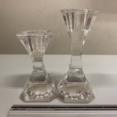 Villeroy & Boch Crystal Candle Holder Set Of 2