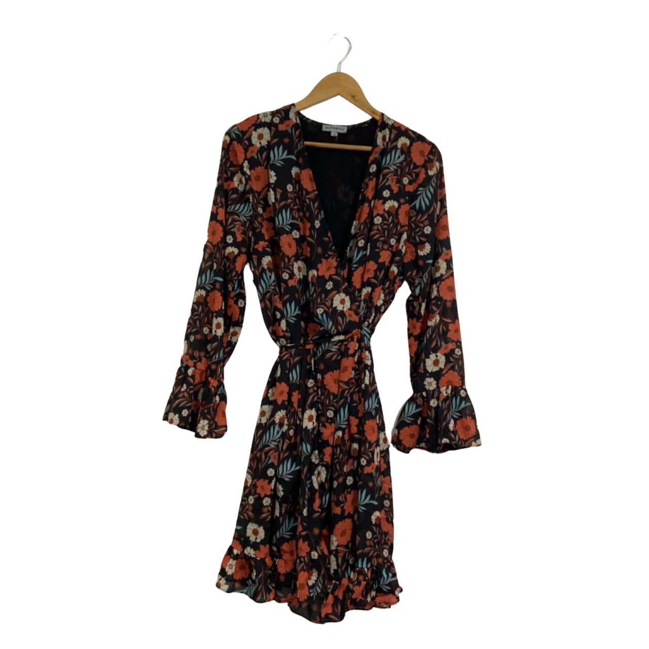 Alice & You Womens Plus Size Dress Size 18 Black/Floral (s)