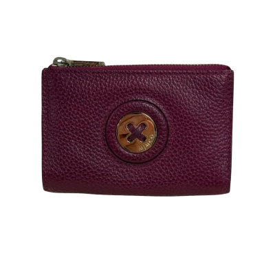 Mimco 'Mim'Mazing' Mecium Leather Purse/Wallet in Purple and Gold