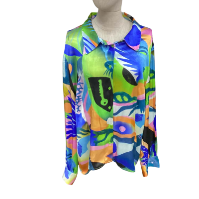 Gorman Womens  Size 20 Long Sleeve Top Multicoloured 