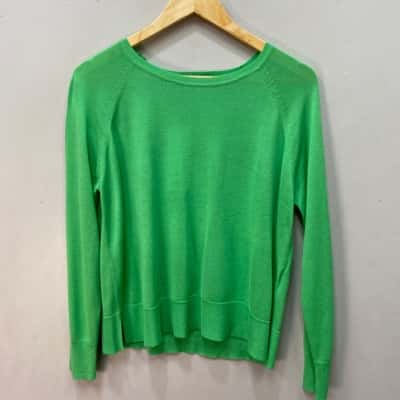 Zara Womens  Size S 3/4 Sleeve Shirt / Long Sleeve Shirt Green 