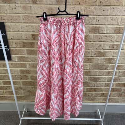 Country Road Womens patterned linen skirt Size 6 