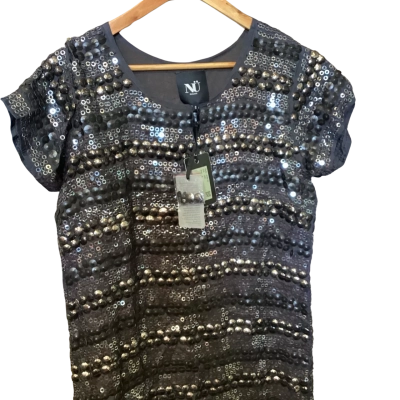  Womens  Size S Cocktail Dress Black  / Silver 