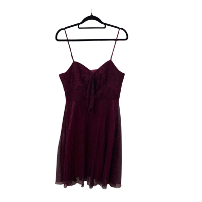 Womens Party Dress Maroon 