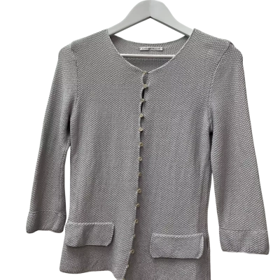 Scanlan Theodore Women's  Size S Button-down Cardigan Grey 