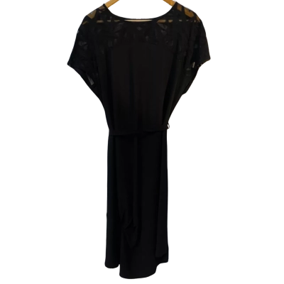 Ella Womens  Size 10 Cocktail Dress Black  