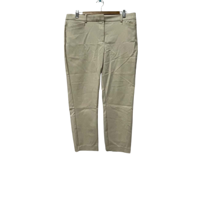 Basque Womens  Size 12 Beige Mid Rise Slim Leg